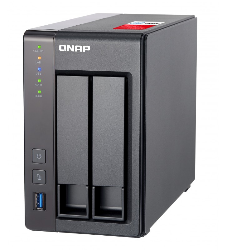 QNAP TS-251+ J1900 Ethernet LAN Tower Gri NAS