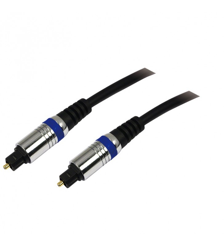 CABLU audio LOGILINK Toslink Optic (T/T)(pt. conexiune optica intre BLU-Ray si echipamentul audio), 1.5m, premium, black, "CAB1