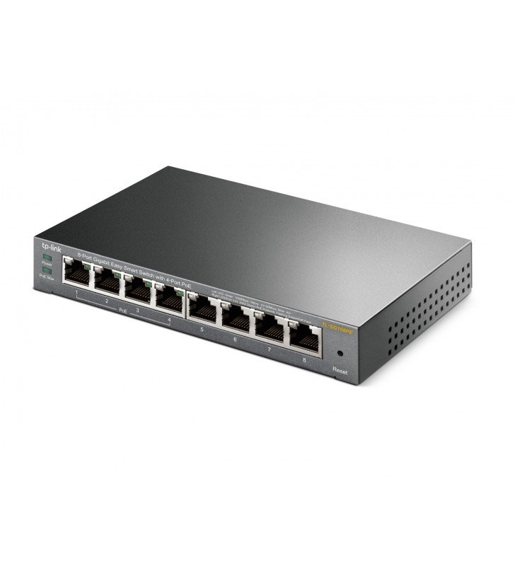 TP-LINK TL-SG108PE switch-uri Fara management Gigabit Ethernet (10/100/1000) Power over Ethernet (PoE) Suport