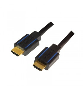 CABLU video LOGILINK, HDMI (T) la HDMI (T), 1.8m, conectori auriti, rezolutie maxima 4K UHD (3840 x 2160) la 30 Hz, negru, "CHB