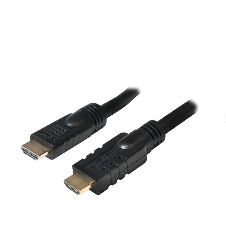 CABLU video LOGILINK, HDMI (T) la HDMI (T), 10m, conectori auriti, rezolutie maxima 4K UHD (3840 x 2160) la 30 Hz, negru, "CHA0