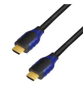 CABLU video LOGILINK, HDMI (T) la HDMI (T), 15m, conectori auriti, rezolutie maxima 4K DCI (4096 x 2160) la 60 Hz, negru, "CH00