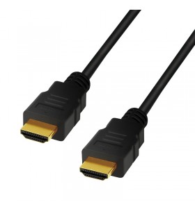 CABLU video LOGILINK, HDMI (T) la HDMI (T), 2m, conectori auriti, rezolutie maxima 8K (7680 x 4320) la 60 Hz, negru, "CH0078"