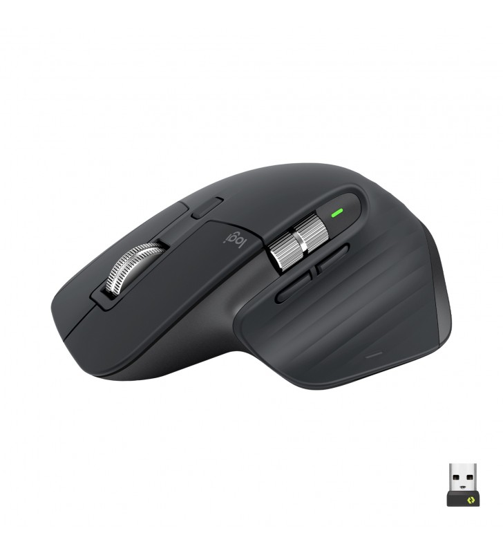 Logitech MX Master 3S mouse-uri Mâna dreaptă RF Wireless + Bluetooth Optice 8000 DPI