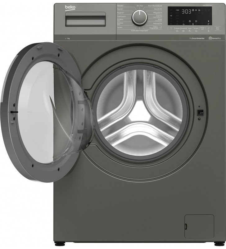 Beko WML71463PTEMG1 mașini de spălat Încărcare frontală 7 kilograme 1400 RPM D Gri