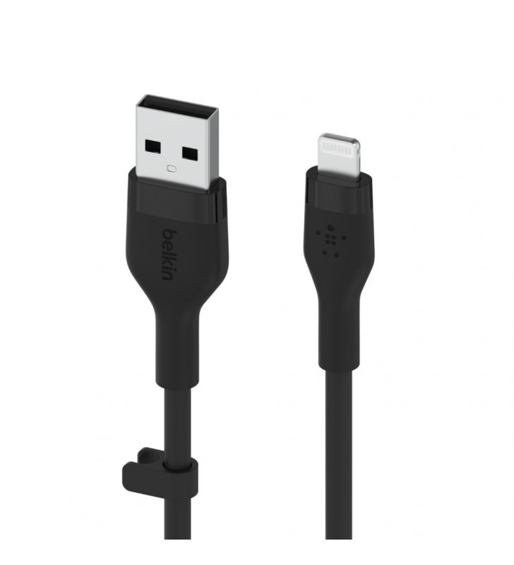 Belkin Cbl Silicqe USB-A LTG 2M noir cabluri USB USB A USB C/Lightning Negru
