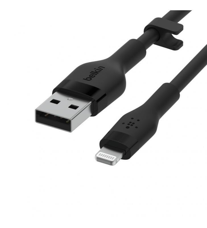 Belkin Cbl Silicqe USB-A LTG 2M noir cabluri USB USB A USB C/Lightning Negru