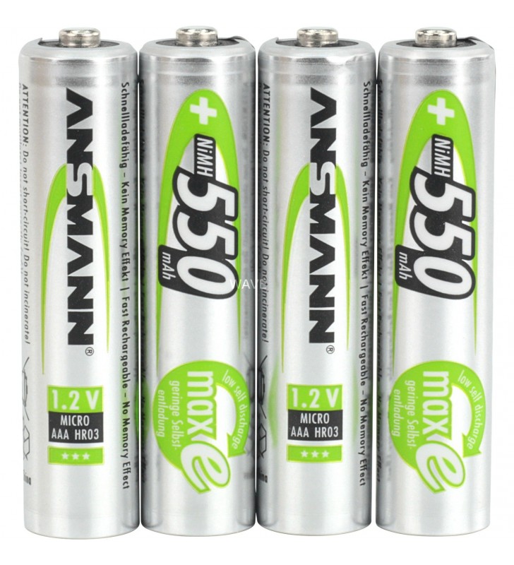 Ansman  550mAh, baterie (verde, 4x AAA (Micro))