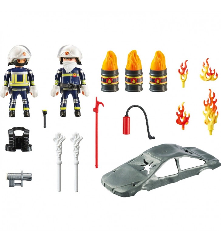 PLAYMOBIL  70907 Starter Pack Exercițiu pentru pompieri, jucărie de construcție