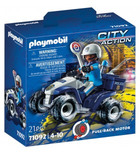 PLAYMOBIL  71092 Jucărie de construcție cu patru viteze de poliție
