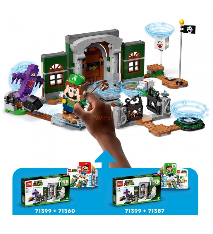 LEGO  71399 Conacul lui Super Mario Luigi: Set de extindere la intrare Jucărie de construcție (jucărie cu figurine, joc creativ pentru copii)