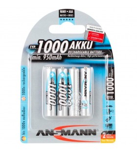 Ansmann  1000mAh NiMh Professional, baterie reîncărcabilă (argintiu)