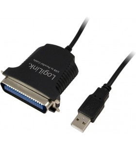CABLU USB2.0 la PARALEL (centronics 36pin) LOGILINK (T/T), cablu 1.5m, "AU0003C"