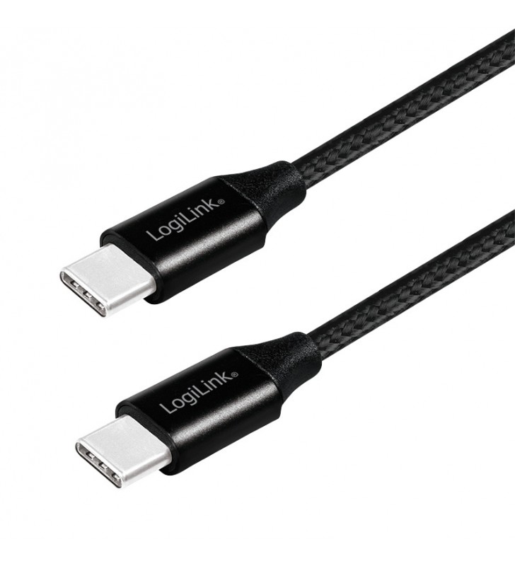 USB 2.0 Cable, USB-C M to USB-C M, black, 0.3m "CU0153"