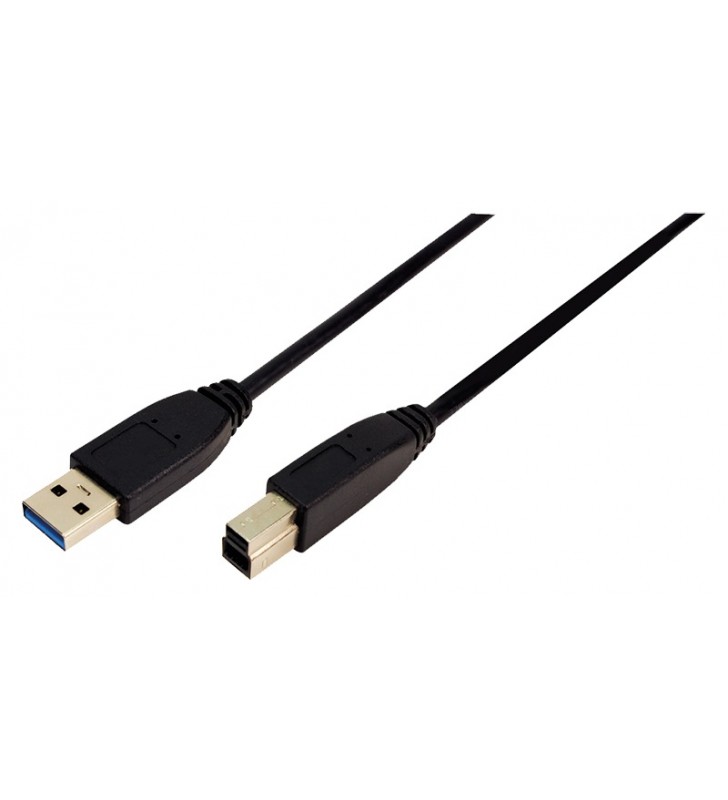 USB 3.0 Cable, AM to BM, black, 1m "CU0023"
