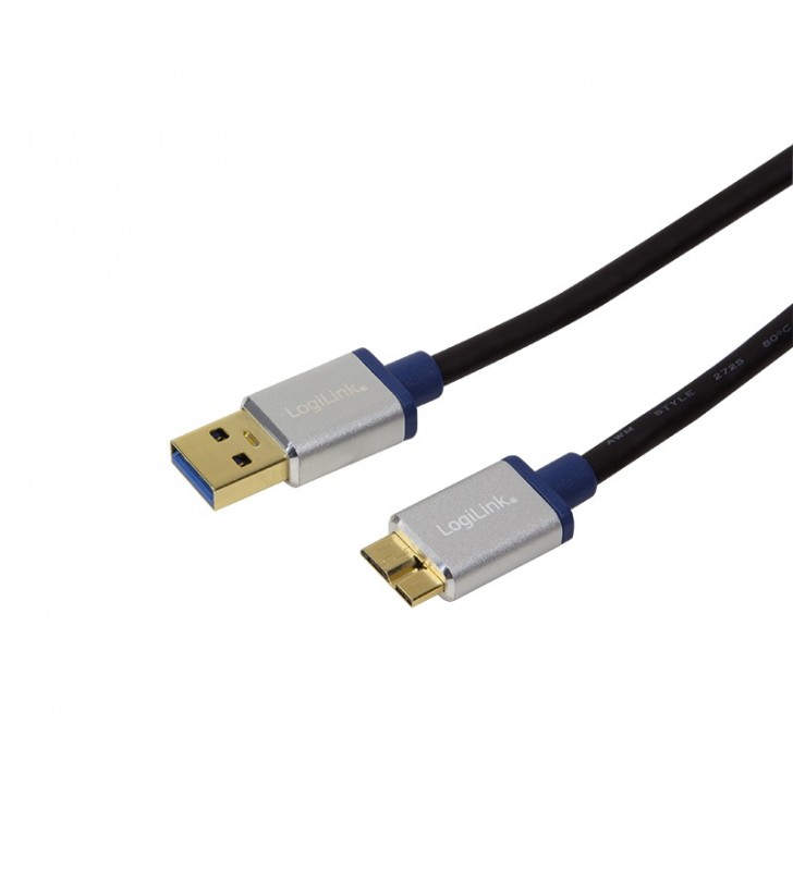USB 3.0 Cable, AM to Micro BM, aluminum shell, blister, 2m "BUAM320"