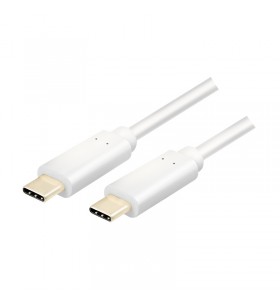 Cablu de date Logilink, USB-C - USB-C, 1m, White