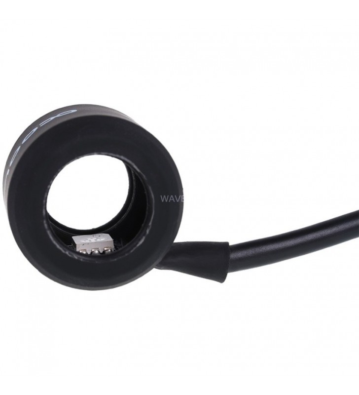 Alphacool  Aurora HardTube LED Ring 13mm Deep Black - RGB, benzi LED (negru, pentru HardTubes cu diametrul exterior de 13 mm)