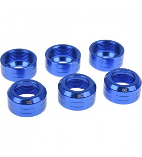 Alphacool  Icicle 13 mm HardTube Nut Modding Pack 6 (albastru)