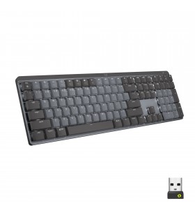 Logitech MX Mechanical tastaturi RF Wireless + Bluetooth QWERTY US Internațional Grafit, Gri