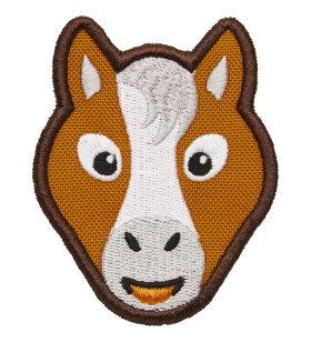 Affenzahn  Velcro Badge Horse, Patch (maro)