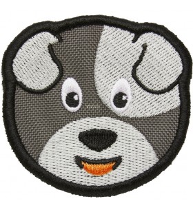 Affenzahn  Velcro Badge Dog, Patch (Gri)