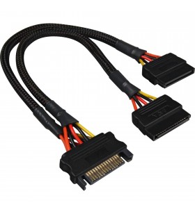 Sharkoon  SATA Y cablu de alimentare Y cablu (negru, 20 cm)