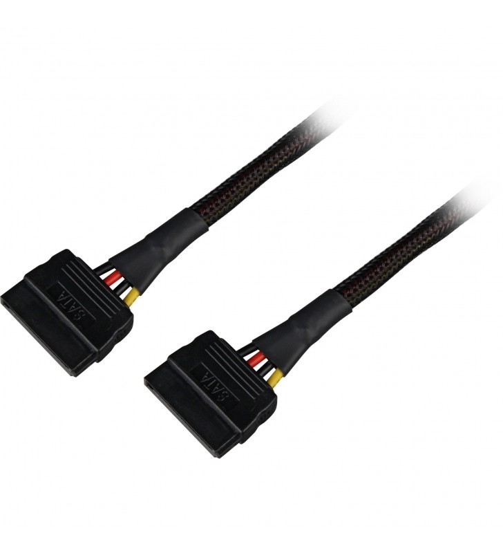 Sharkoon  SATA Y cablu de alimentare Y cablu (negru, 20 cm)