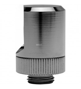 EKWB  EK-Quantum Torque Rotary 90° - Nichel negru, conexiune (negru argintiu)