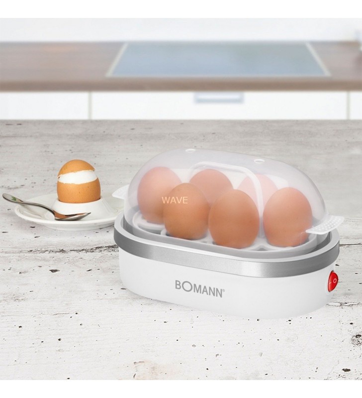 Aparat de gătit ouă Bomann  EK 5022 CB (argintiu alb)