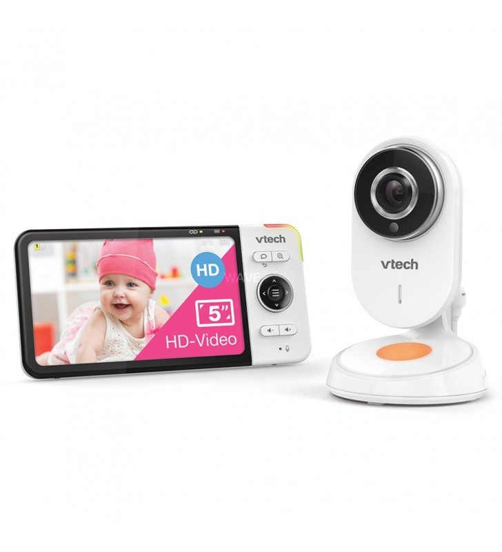 Monitor pentru copii VTech  VM818 HD, monitor pentru bebelusi (Alb)