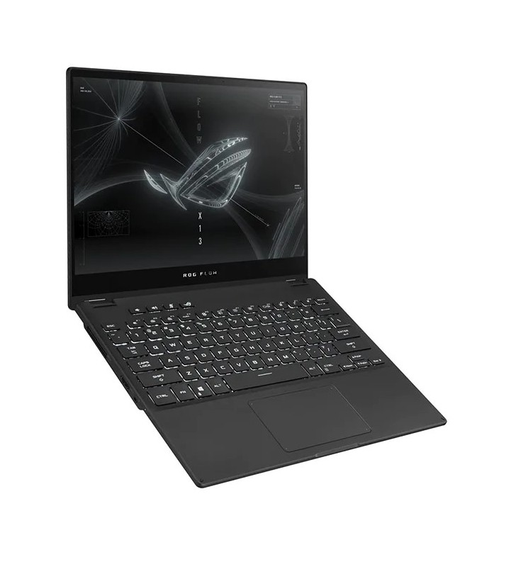 Laptop 2 in 1 ASUS ROG Flow X13 GV301RE-LJ129W, AMD Ryzen 9 6900HS pana la 4.9GHz, 13.4" FHD+ Touch, 16GB, SSD 1TB, NVIDIA GeForce RTX 3050 Ti 4GB, Windows 11 Home, negru