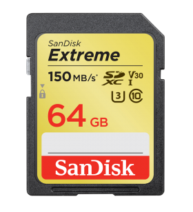 SanDisk Extreme SDXC 64 GB Card de Memorie UHS-I V30 U3 Viteza de Transfer 150 MB/s