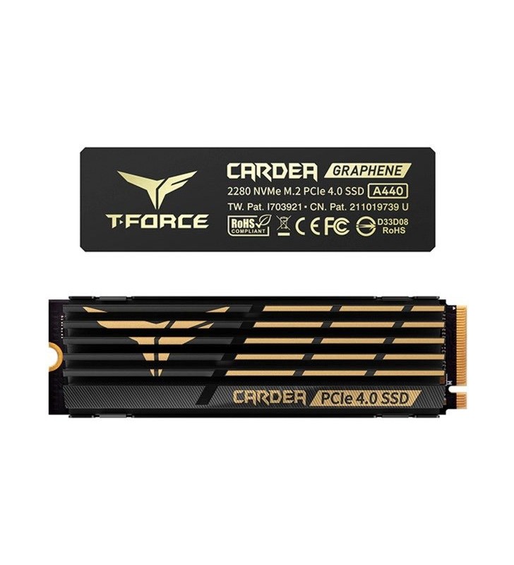 Team Group  CARDEA A440 2TB, SSD (negru/auriu, PCIe 4.0 x4, NVMe 1.4, M.2 2280)
