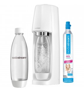 SodaStream  EASY, aparat de alimentare cu apă minerala(alb, inclusiv 1 sticlă PET + 1 cilindru CO₂)