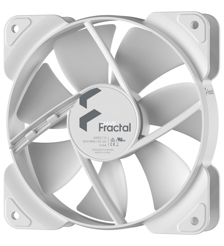 Fractal Design  Aspect 12 alb, ventilator carcasă (Alb)