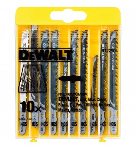 Set de lame de ferăstrău DeWALT HCS DT2290  lemn (galben, 10 bucăți)