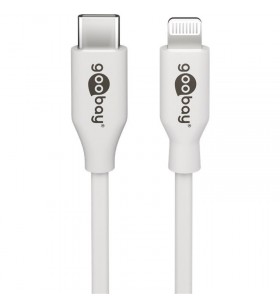 Cablu de încărcare și sincronizare goobay  Lightning USB-C (alb, 2 metri)