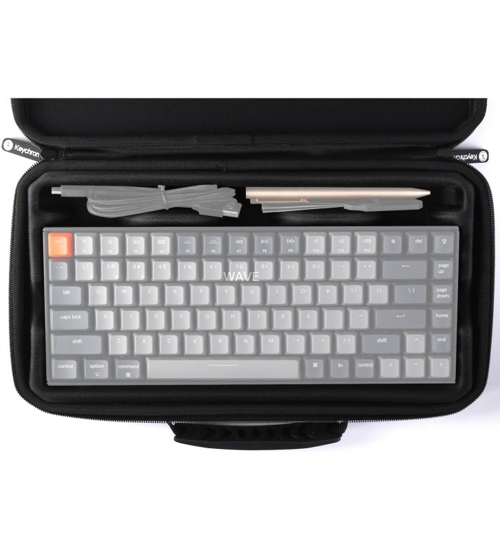 Keychron  K4 (96%) Husă de transport pentru tastatură, geantă (negru, cadru din plastic)