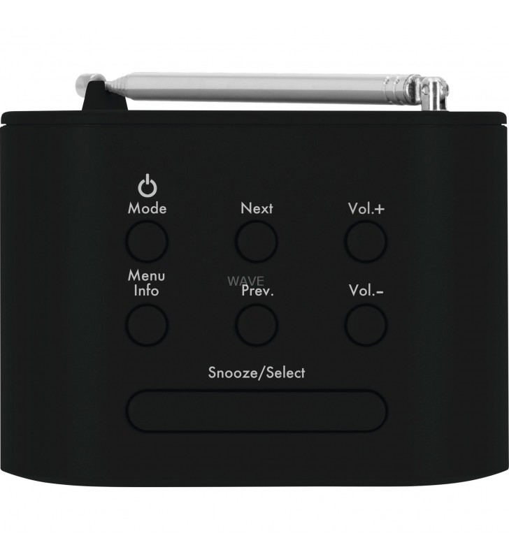 TechniSat  TECHNIRADIO 40, radio cu ceas (negru, FM, DAB/DAB+, USB)