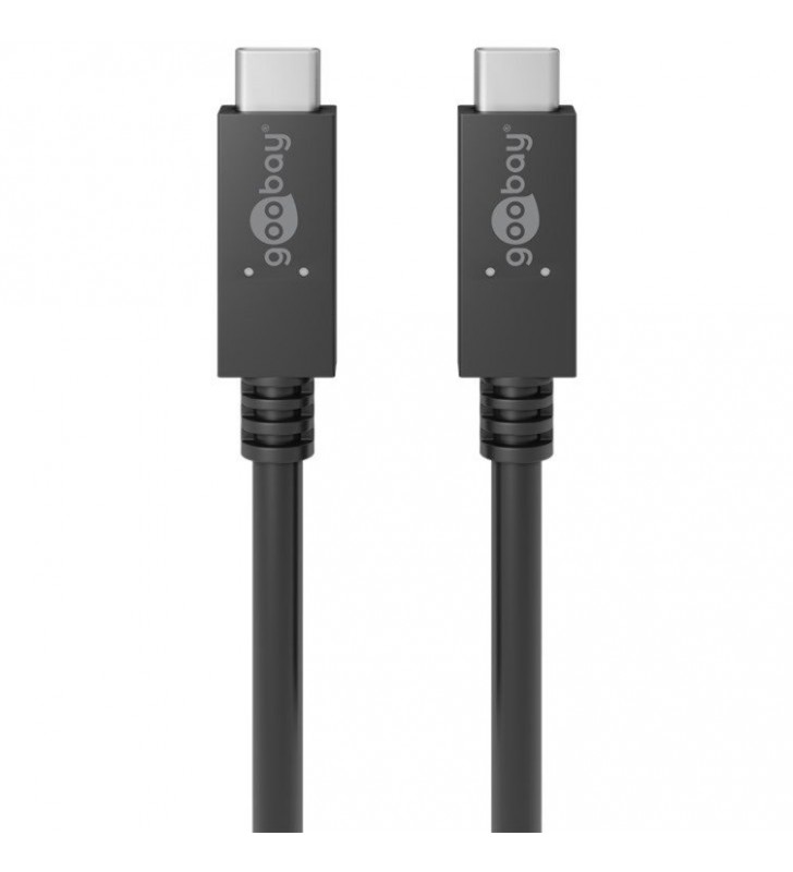 Cablu de incarcare si sincronizare goobay  USB-C 3.2 PD 100W (negru, 1 metru)