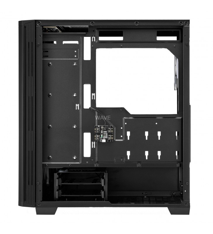 Sharkoon  RGB LIT 100, carcasă turn (negru, panou frontal și lateral din sticlă securizată)