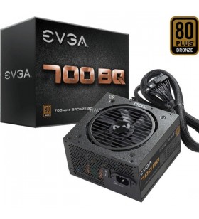 EVGA  700 BQ 80+ BRONZE 700W, sursa PC (negru, 4x PCIe, management cablu, 700 wați)