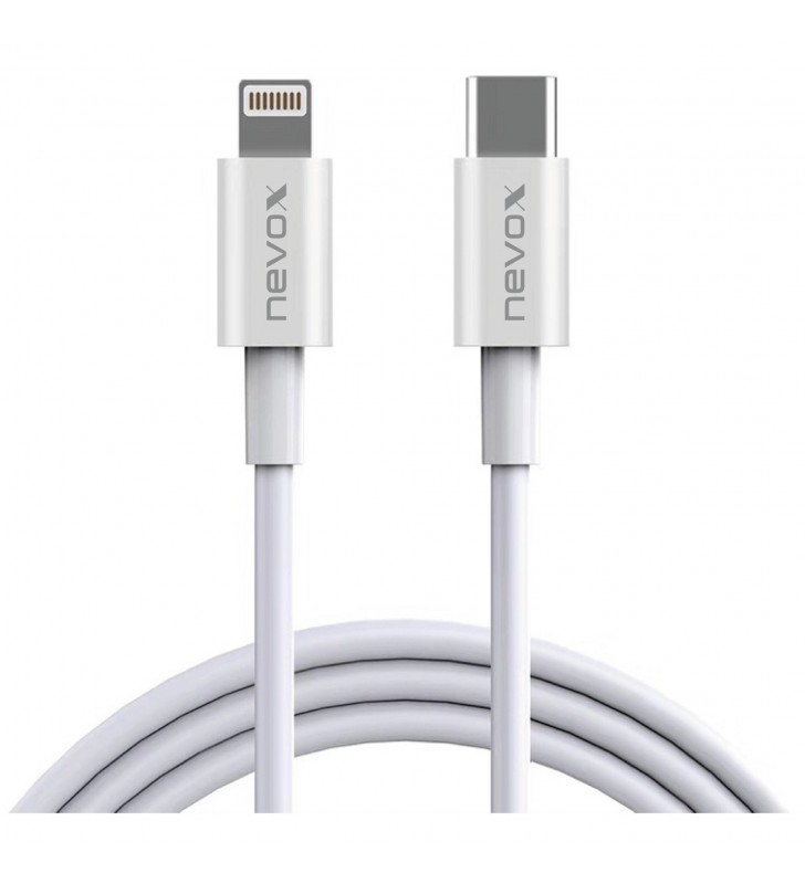 Nevox  Lightning - cablu de date USB-C MFi (alb, 1 metru)