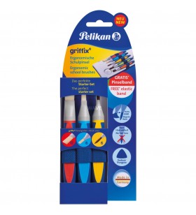 Pelikan griffix school brush starter set of 3