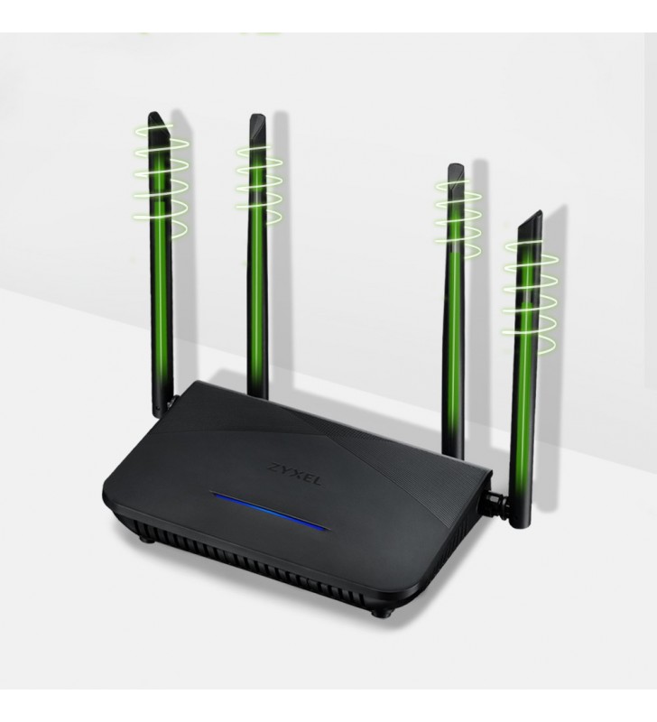 Zyxel NBG7510 router wireless Gigabit Ethernet Bandă dublă (2.4 GHz/ 5 GHz) 5G Negru