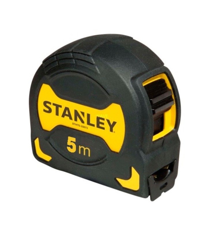 Mâner cu bandă de măsurare Stanley , 5 metri (negru/galben, 28 mm)