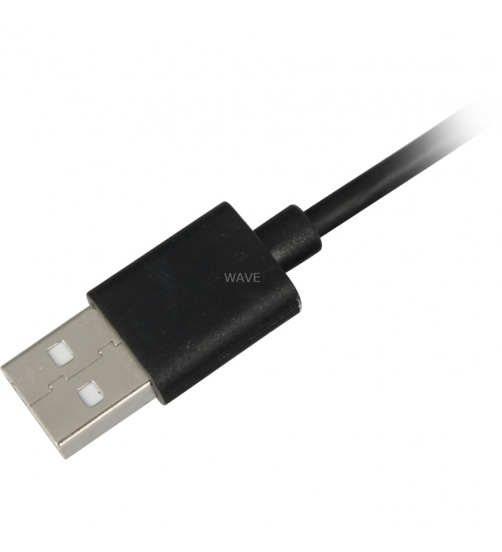 Cablu Sharkoon  USB-A 2.0 (male) - USB-C (male) (negru, 1,5 metri)