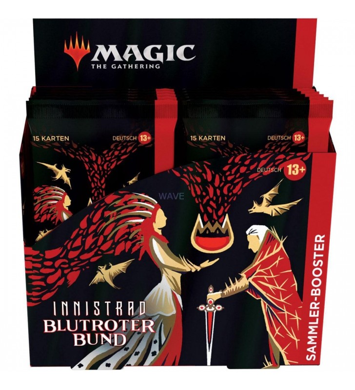 Wizards of the Coast  Magic: The Gathering - Innistrad Crimson Bond Collector's Booster Display Germană, cărți de schimb