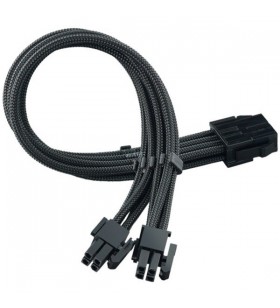Cablu prelungitor de alimentare SilverStone  SST-PP07E-EPS8B (negru, 30 cm)